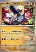 Front of Great Tusk 055/131 from Prismatic Evolutions