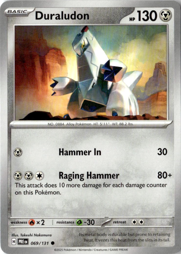 Front of Duraludon 069/131 from Prismatic Evolutions