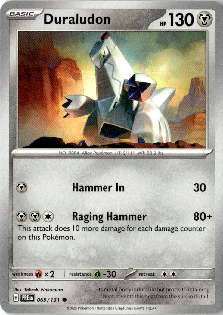 Front of Duraludon 069/131 from Prismatic Evolutions