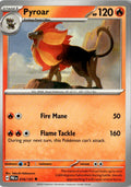 Front of Pyroar 016/131 from Prismatic Evolutions