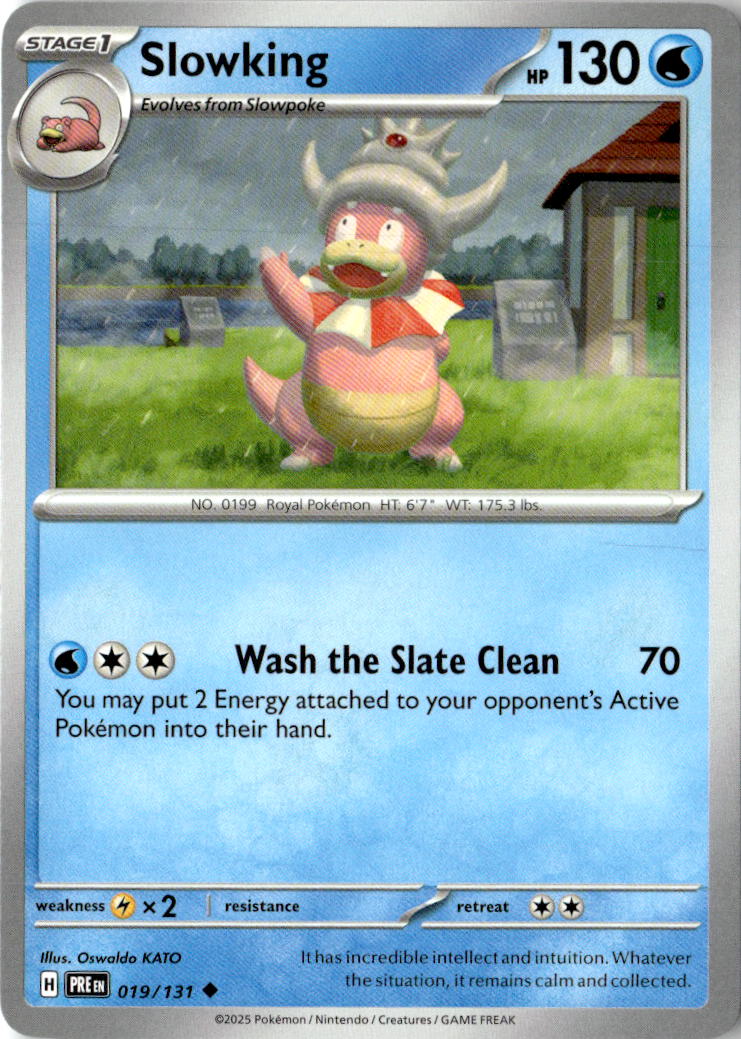 Front of Slowking 019/131 from Prismatic Evolutions