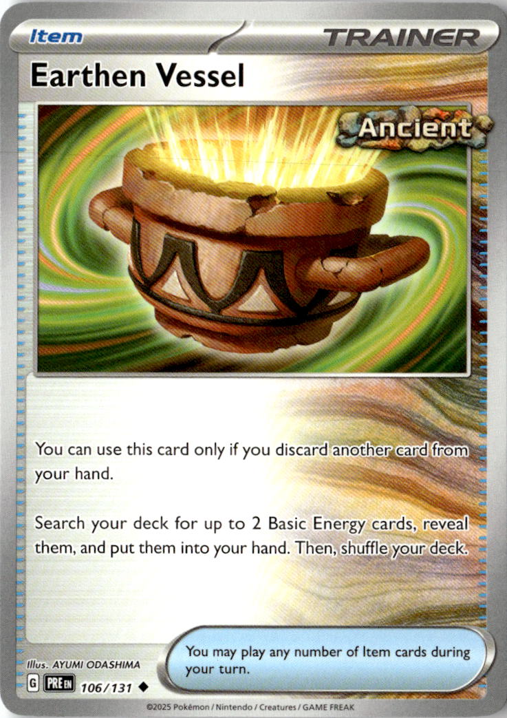 Front of Earthen Vessel 106/131 from Prismatic Evolutions