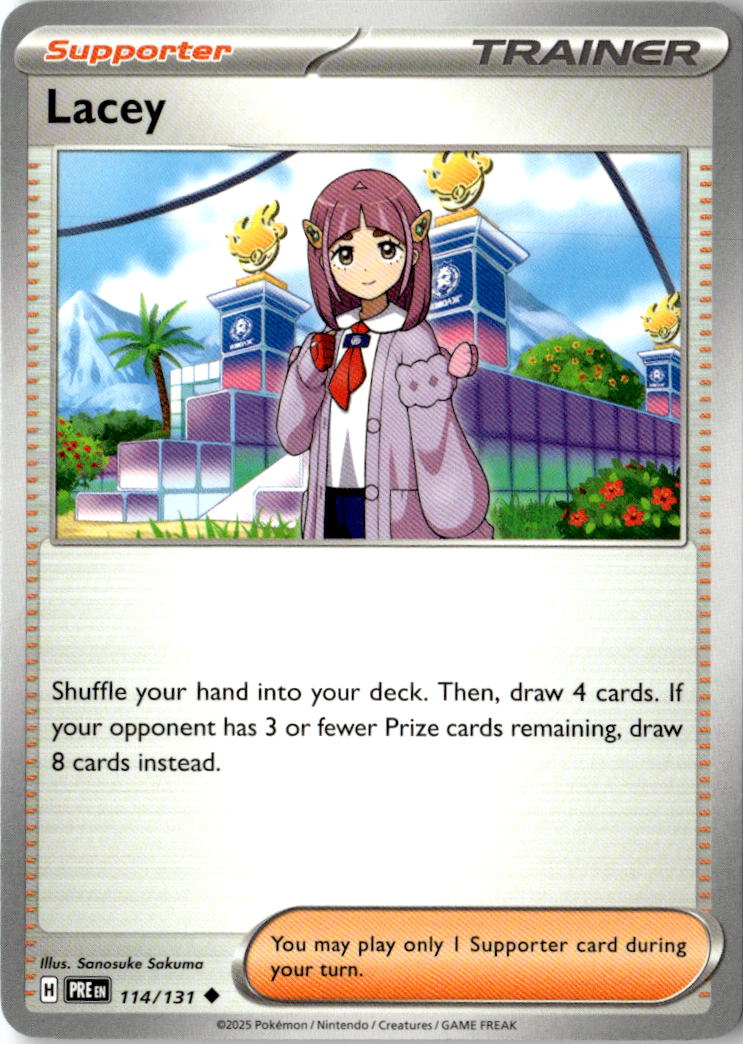 Front of Lacey - 114/131 114/131 from Prismatic Evolutions