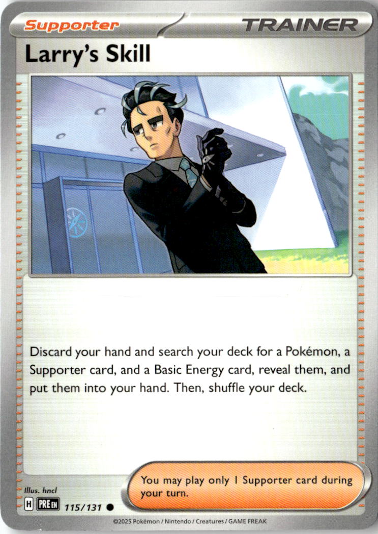 Front of Larry's Skill - 115/131 115/131 from Prismatic Evolutions