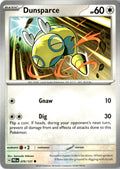 Front of Dunsparce 079/131 from Prismatic Evolutions