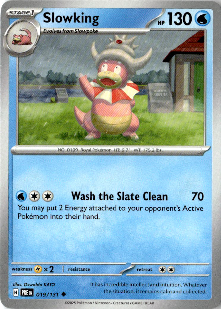 Front of Slowking 019/131 from Prismatic Evolutions