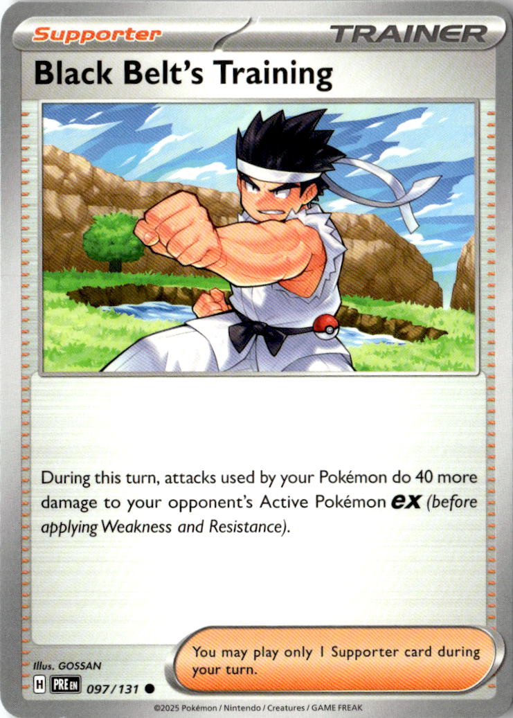 Front of Black Belt's Training - 097/131 097/131 from Prismatic Evolutions