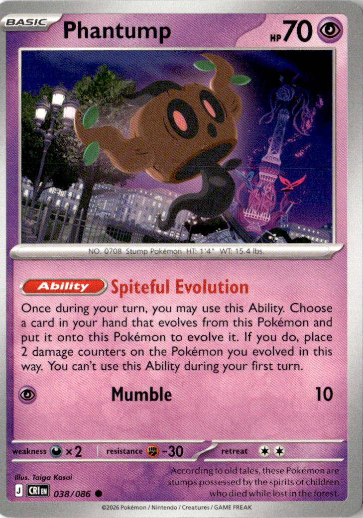 Front of Phantump 038/086 from Chaos Rising