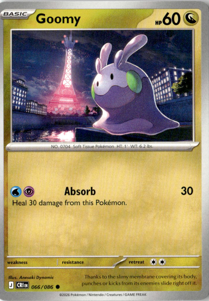 Front of Goomy 066/086 from Chaos Rising