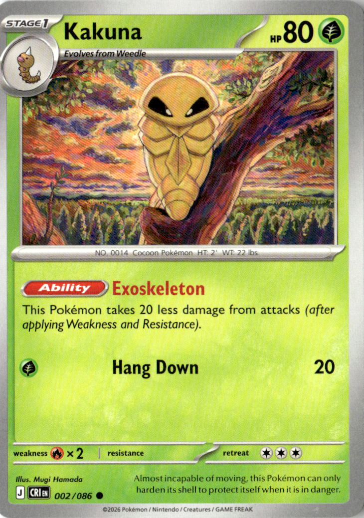 Front of Kakuna 002/086 from Chaos Rising