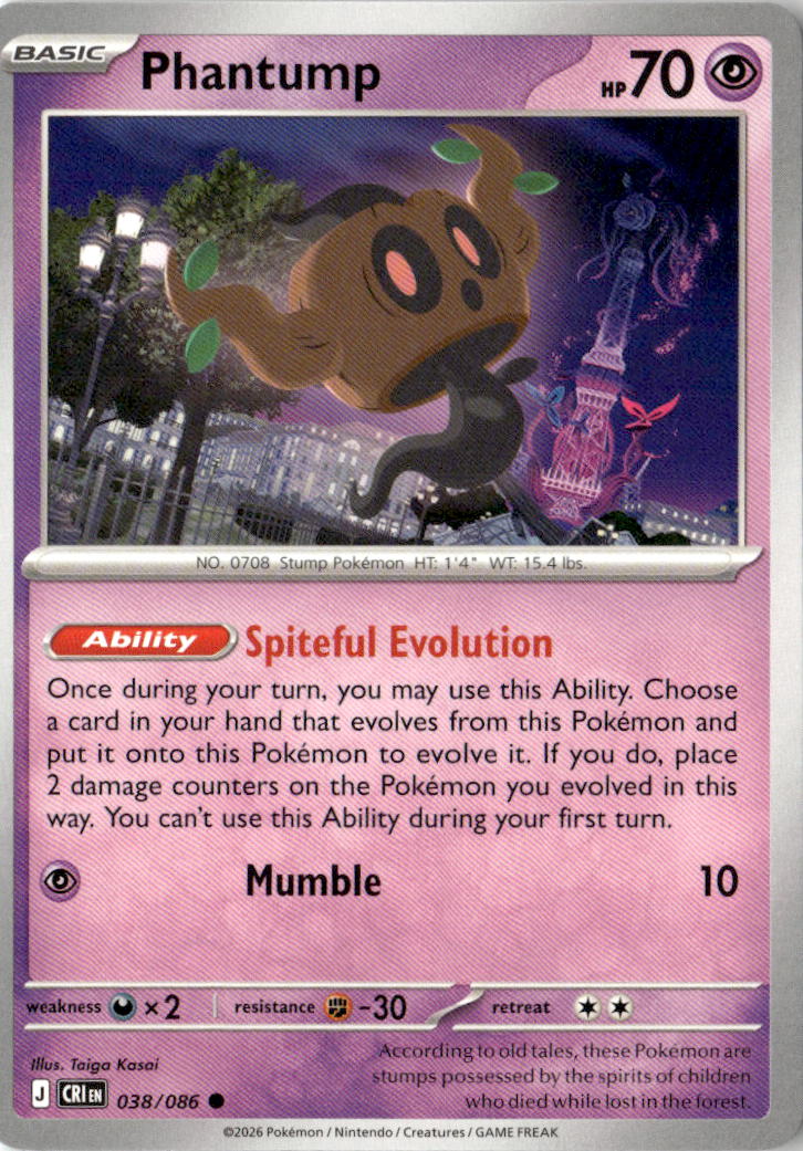 Front of Phantump 038/086 from Chaos Rising