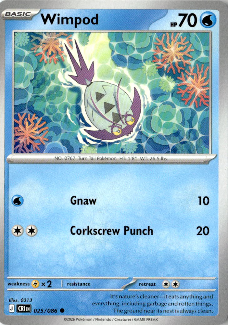 Front of Wimpod 025/086 from Chaos Rising