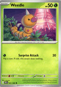 Front of Weedle 001/086 from Chaos Rising