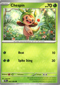 Front of Chespin 005/086 from Chaos Rising