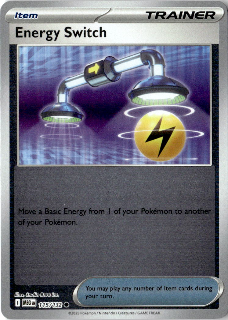 Front of Energy Switch 115/132 from Mega Evolution