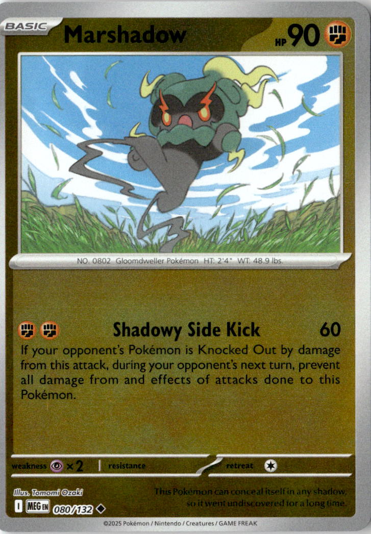 Front of Marshadow 080/132 from Mega Evolution