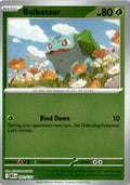Front of Bulbasaur 001/132 from Mega Evolution