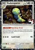 Front of Dudunsparce - 129/162 (Cosmos Holo) 129/162 from Prize Pack Series Cards