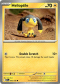 Front of Helioptile 052/132 from Mega Evolution