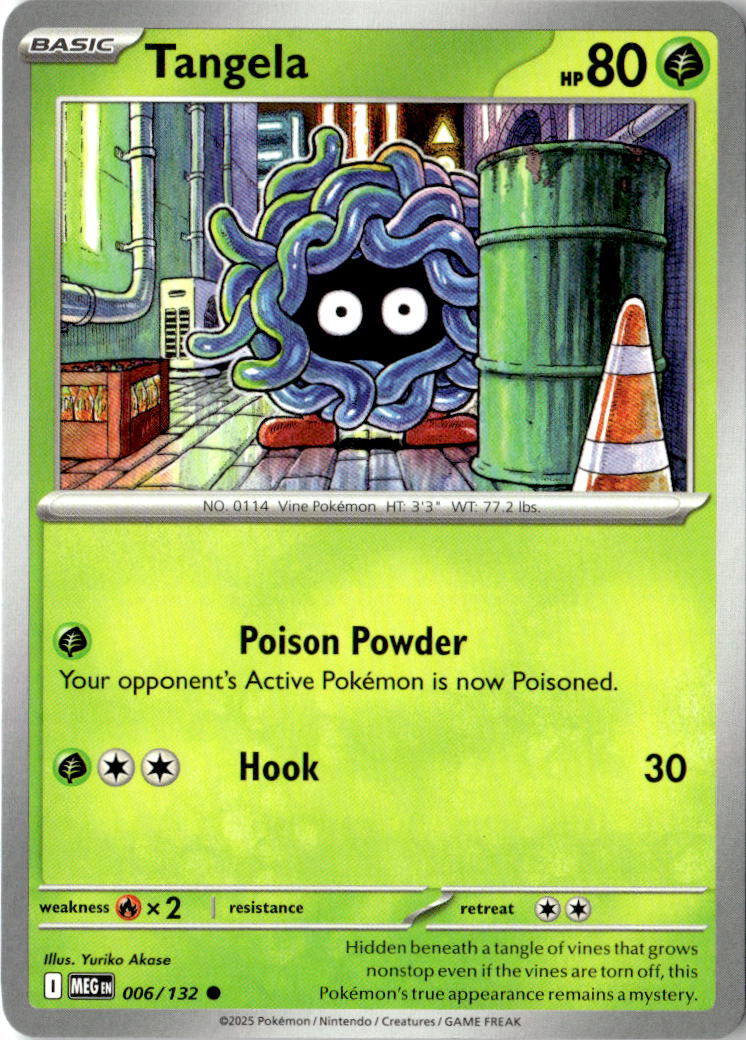 Front of Tangela 006/132 from Mega Evolution