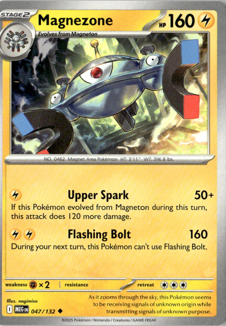 Front of Magnezone 047/132 from Mega Evolution