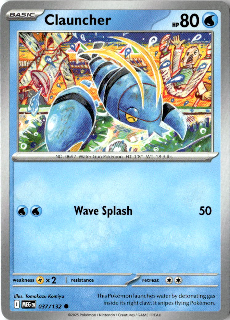 Front of Clauncher 037/132 from Mega Evolution