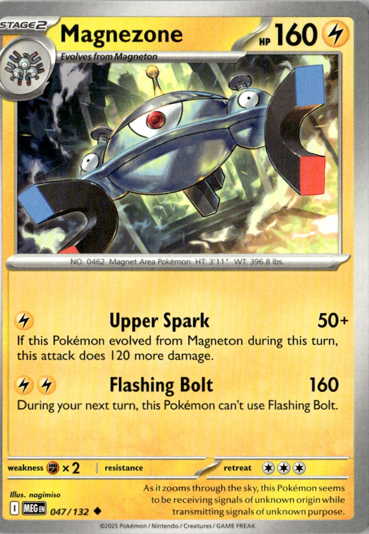 Front of Magnezone 047/132 from Mega Evolution