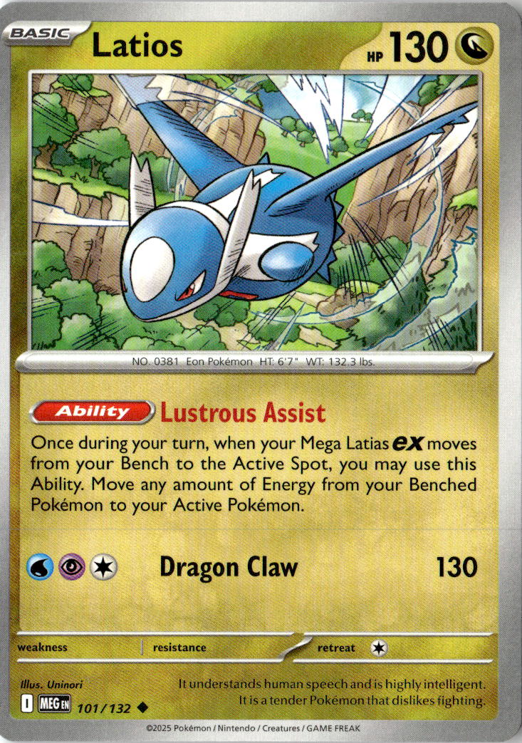 Front of Latios 101/132 from Mega Evolution