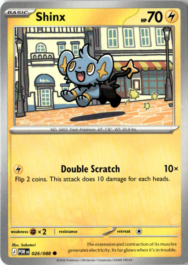 Front of Shinx 026/088 from Perfect Order