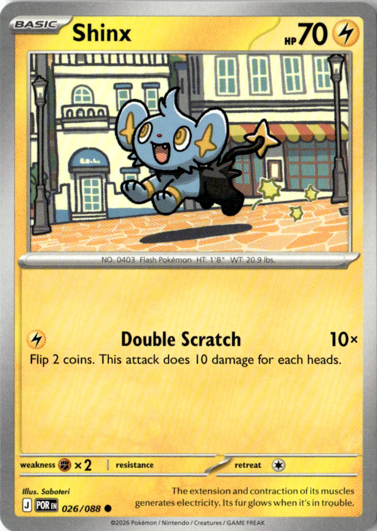 Front of Shinx 026/088 from Perfect Order