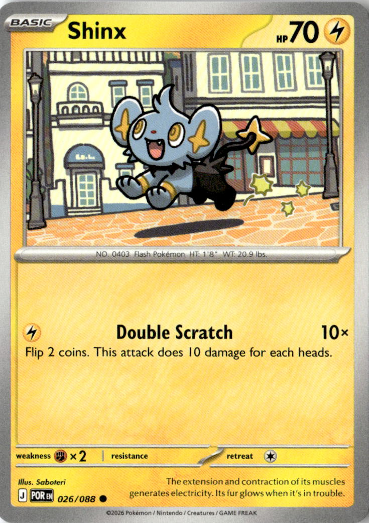 Front of Shinx 026/088 from Perfect Order