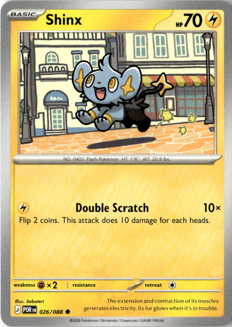 Front of Shinx 026/088 from Perfect Order