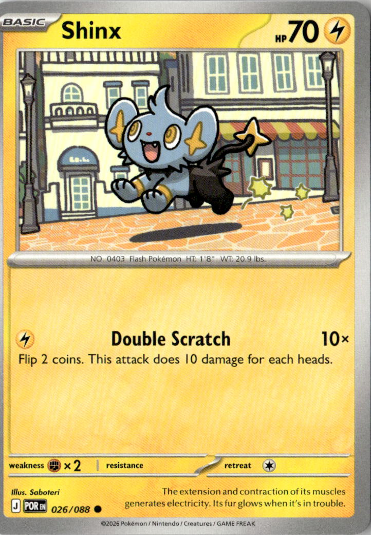 Front of Shinx 026/088 from Perfect Order
