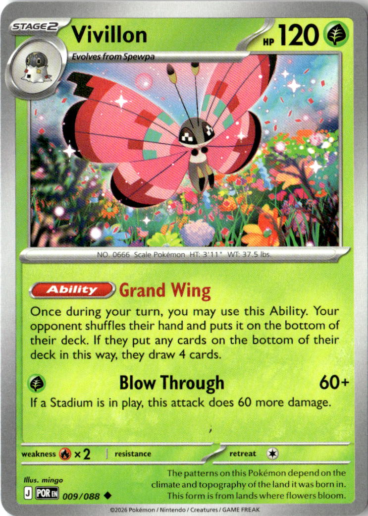 Front of Vivillon 009/088 from Perfect Order