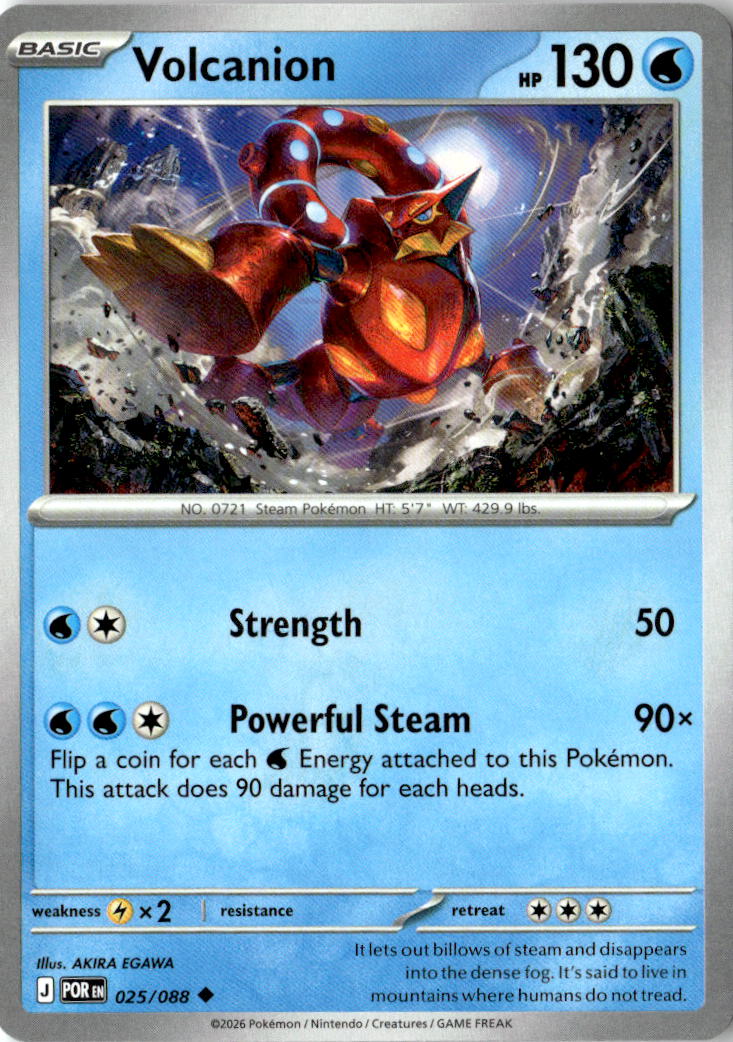 Front of Volcanion 025/088 from Perfect Order