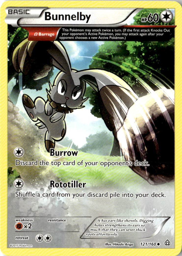 Front of Bunnelby (Omega) 121/160 from XY - Primal Clash