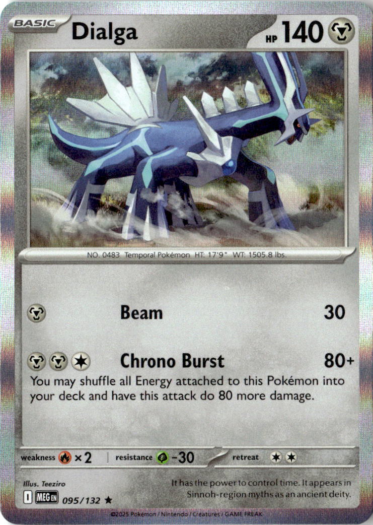Front of Dialga 095/132 from Mega Evolution