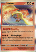 Front of Moltres 146/165 from Scarlet & Violet 151