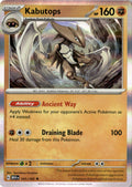 Front of Kabutops 141/165 from Scarlet & Violet 151