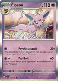 Front of Espeon 033/131 from Prismatic Evolutions