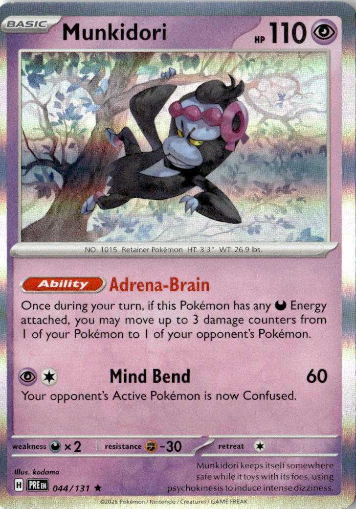 Front of Munkidori 044/131 from Prismatic Evolutions