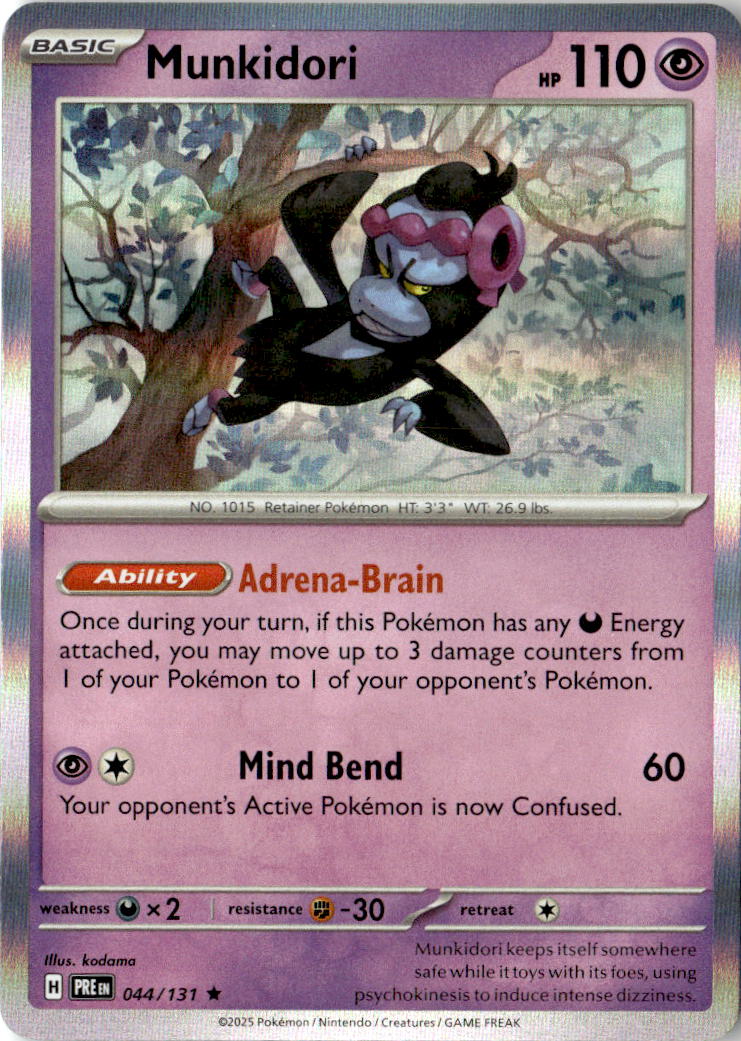 Front of Munkidori 044/131 from Prismatic Evolutions