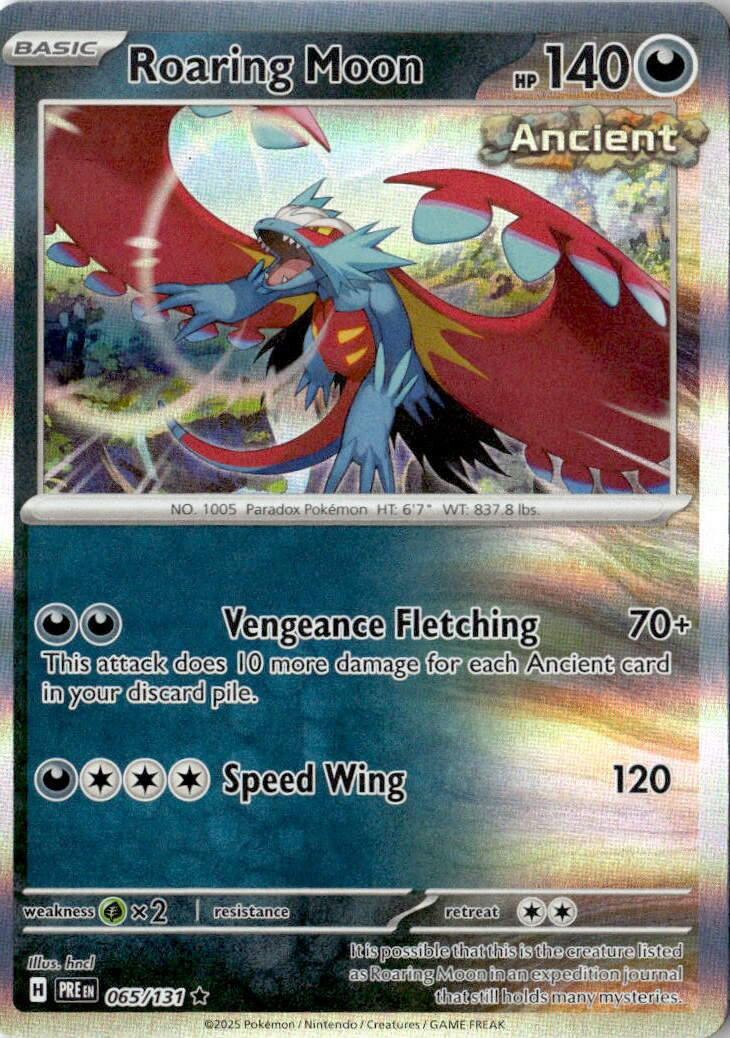 Front of Roaring Moon 065/131 from Prismatic Evolutions