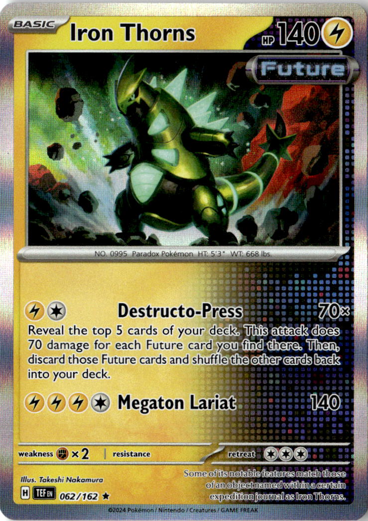 Front of Iron Thorns 062/162 from Temporal Forces