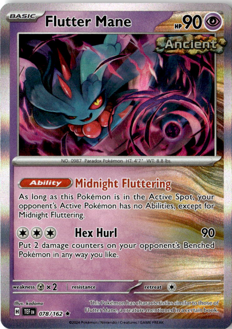 Front of Flutter Mane 078/162 from Temporal Forces
