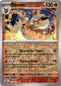 Front of Flareon 136/165 from Scarlet & Violet 151