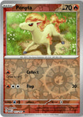 Front of Ponyta 077/165 from Scarlet & Violet 151