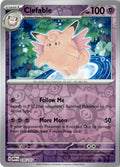 Front of Clefable 036/165 from Scarlet & Violet 151