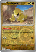 Front of Sandshrew 027/165 from Scarlet & Violet 151