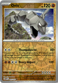 Front of Onix 095/165 from Scarlet & Violet 151
